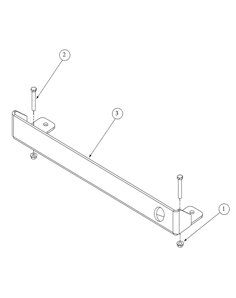 Rear Bumper Diagram and Parts List for M60-KW ROPS-53AH5D8X750-25HP Cub Cadet Lawn Tractor